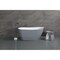 Aqua Eden 51.56 L, 28.38 W, Glossy White/Matte Gray, Solid Surface White Stone VRTSS513026WG - alternate 6